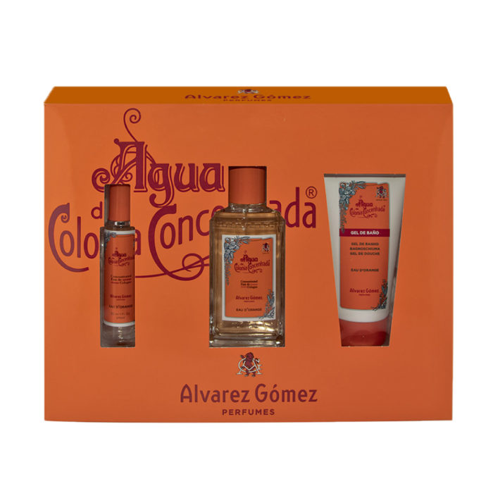 Estuche Alvarez Gómez naranja Eau D’Orange 150 ml + 30 ml + Shower gel 150 ml
